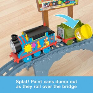THOMAS AND FRIENDS TOPSY TURVY PAINT DELIVERY SET 02