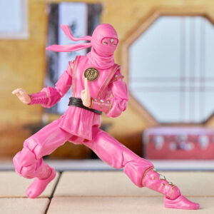 Hasbro Power Rangers Actiefiguur Power Rangers x Cobra Kai Ligtning Collection Morphed Samantha LaRusso Pink Mantis Ranger Multicolours 03