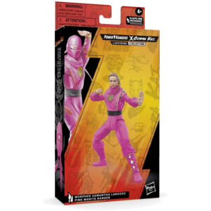 Hasbro Power Rangers Actiefiguur Power Rangers x Cobra Kai Ligtning Collection Morphed Samantha LaRusso Pink Mantis Ranger Multicolours 05