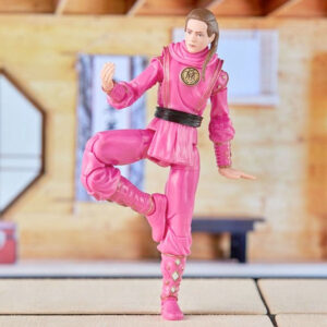 Hasbro Power Rangers Actiefiguur Power Rangers x Cobra Kai Ligtning Collection Morphed Samantha LaRusso Pink Mantis Ranger Multicolours 07