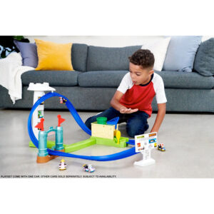 Hot Wheels Mario Kart Slam Stroomkring Racebaan met Super Mario Bros Figuur 04