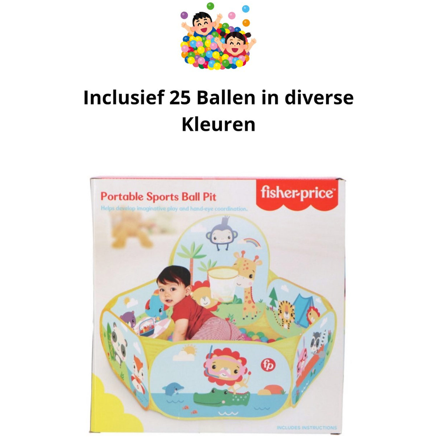 Fisher Price Ballenbak 25 ballen groot 06
